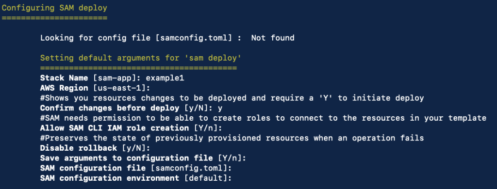 A screenshot of the deployment process