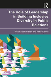 The role of leadership in building inclusive diversity in public relations book cover.